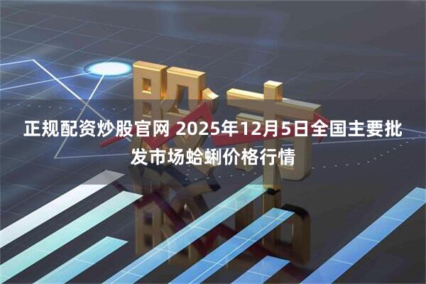 正规配资炒股官网 2025年12月5日全国主要批发市场蛤蜊价格行情