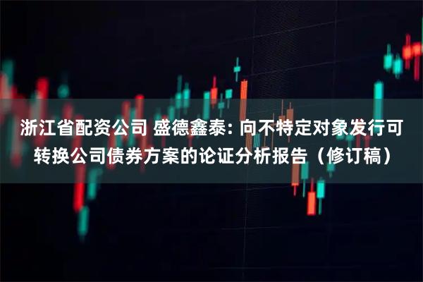 浙江省配资公司 盛德鑫泰: 向不特定对象发行可转换公司债券方案的论证分析报告（修订稿）